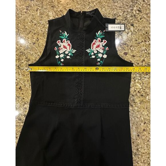 Romeo & Juliet Couture Floral Embroidered Whimsigoth Fairy Mini Dress SZ Large - Picture 14 of 16